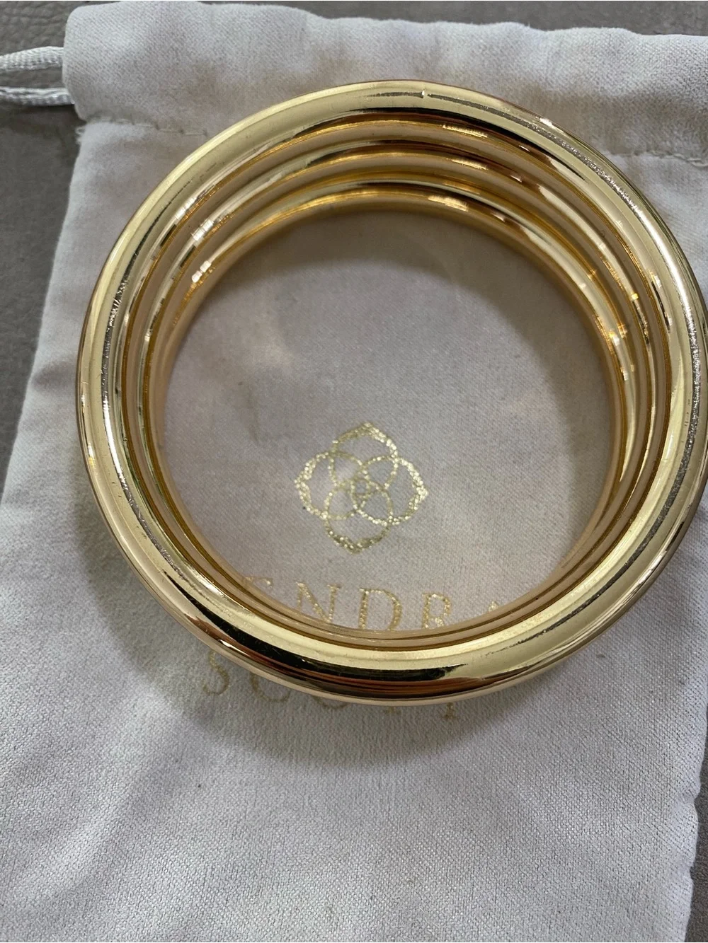 Classic Gold-Tone Set of 3 Chunky Bangle Bracelet